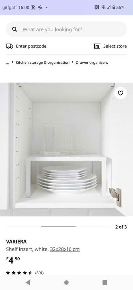 Photo of free IKEA Variera shelf insert (St Anne Well Gardens Hove BN3) #2