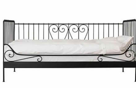 Photo of free Black metal frame ikea single bed (Wandsworth, SW18) #1