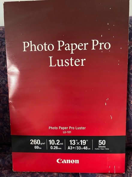 Photo of free Canon 13”x19” Photo Paper (Lunenburg) #1