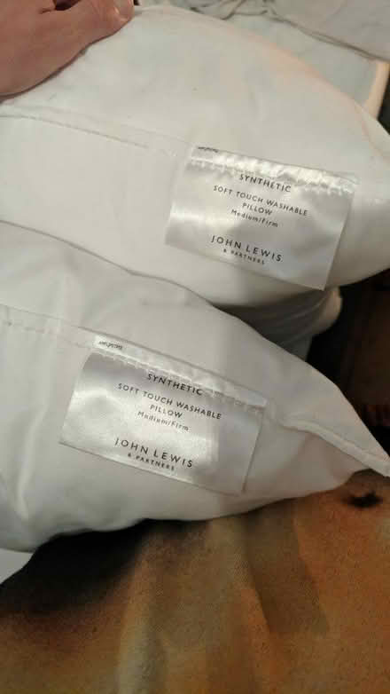 Photo of free 2 John Lewis medium/firm pillows (E9) #1