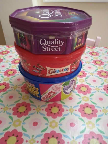 Photo of free 3 empty plastic sweet boxes (Dyke Road area BN1) #1