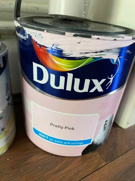 Photo of free Half pot of pink Dulux paint (Tunbridge Wells S. TN2) #1
