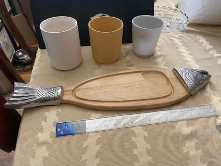 Photo of free Salmon shaped cheese board (North Lakewood) #1
