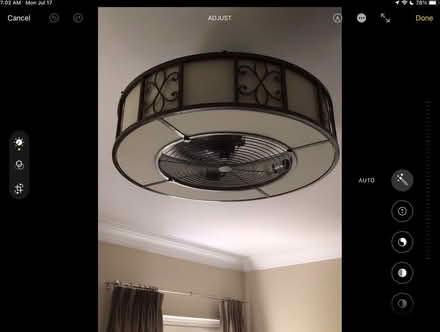 Photo of free Ceiling fan and remote (N E Oakville.) #1