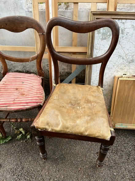Photo of free Three chairs need upholstery (Leyton E10) #1