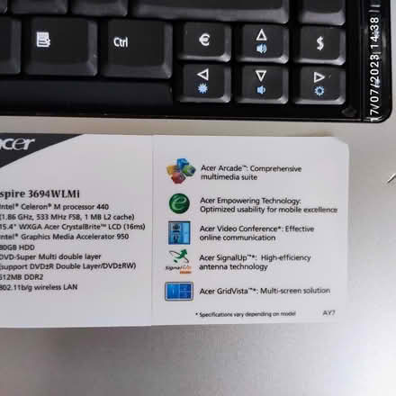 Photo of free Laptop and carry bag (Tankerton CT5) #1