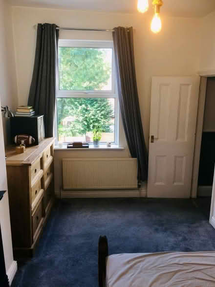 Photo of free One pair of grey blackout blinds (Urmston M41) #1