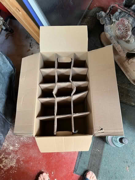 Photo of free Cardboard box for 15 bottles (Rowlands Gill NE39) #1