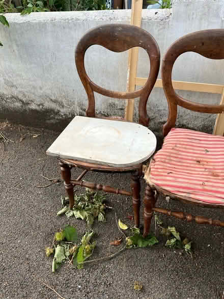 Photo of free Three chairs need upholstery (Leyton E10) #4