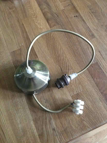 Photo of free Antique brass pendant light fitting (Hayling Island) #2