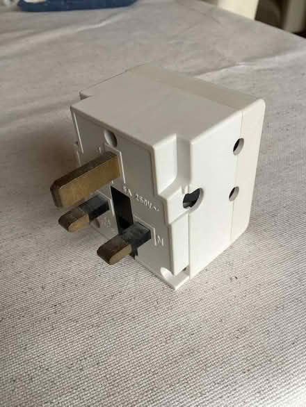 Photo of free Old round pin to UK square pin adapter (Kenilworth CV8) #2