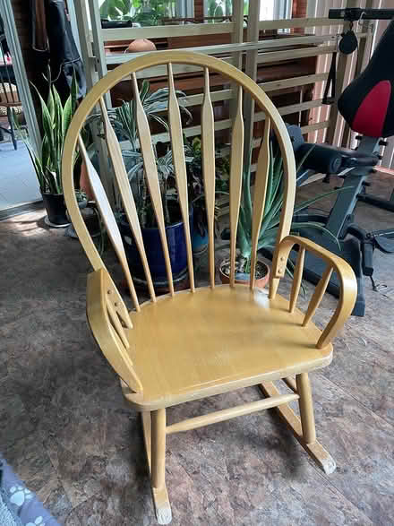 Photo of free Wooden rocking chair (Louisville) #1
