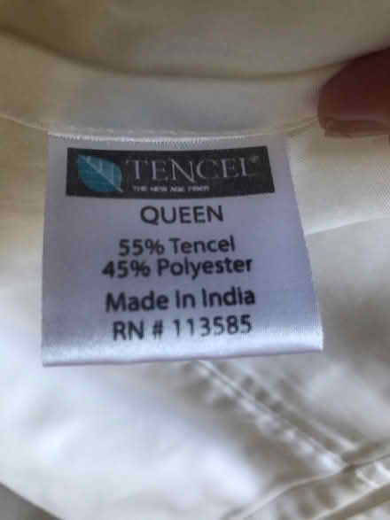 Photo of free Queen size white sheet set (Berkeley-Elmwood) #2