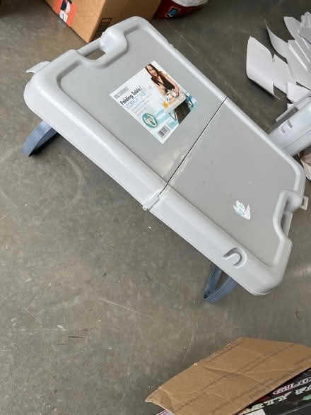 Photo of free 2 tray plastic bed tables (Montgomery Township) #1