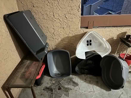 Photo of free Pet litter boxes (Spring Valley Rd & Montfort Dr) #1