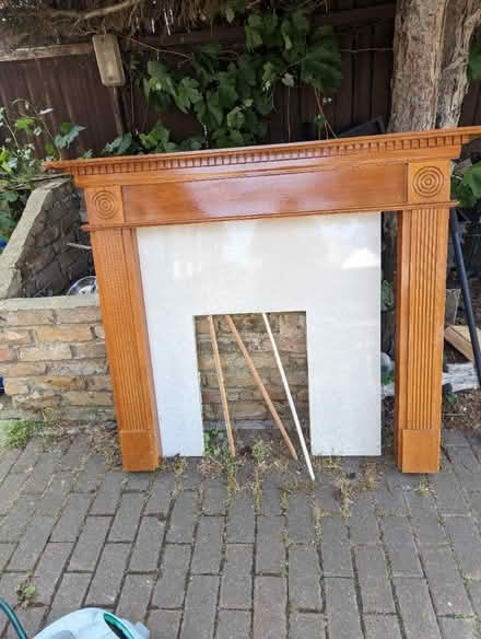 Photo of free Fireplace mantel (DA1) #2