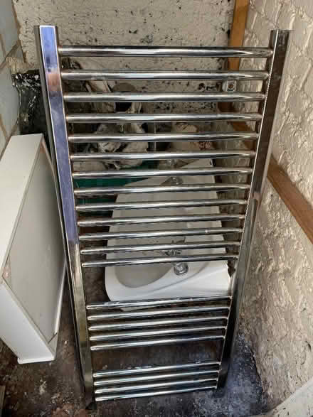 Photo of free Used chrome radiator 120 cms x 50 cms (Barons Court W14) #1