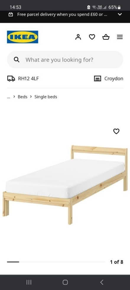 Photo of free Single bed frame and mattress (RH12) #1