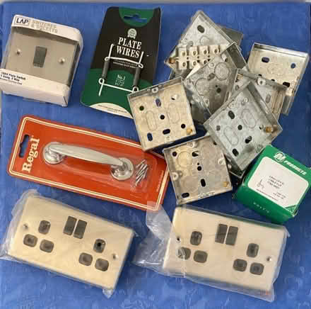Photo of free Assorted socket parts, handle and plate wire (Haywards Heath RH16) #1