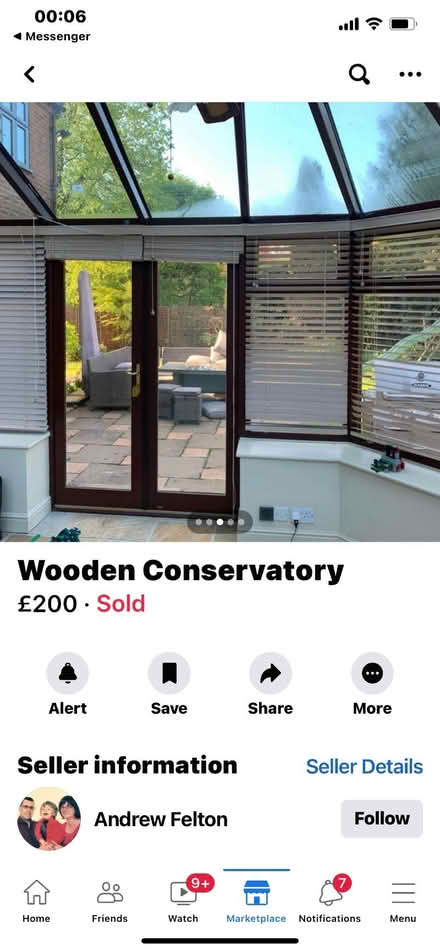 Photo of free Wooden Conservatory (Sedgeford PE36) #3