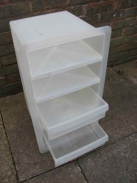 Photo of free Small Drawer Unit - Opaque white Plastic (Bewbush RH11) #1