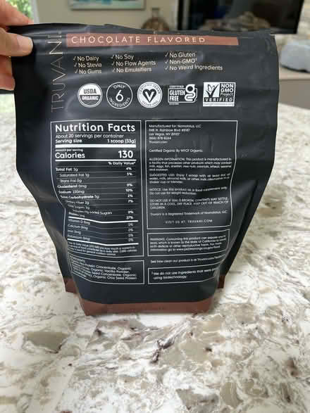 Photo of free Chocolate Protein Powder (West Petaluma) #2