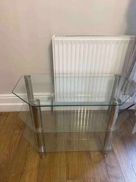 Photo of free Glass tv stand (East Ham E6) #1