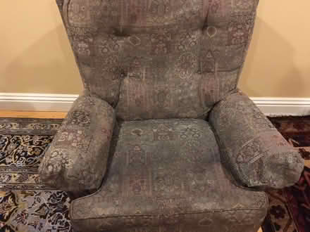 Photo of free sofa chair matching footstool (elsternwick) #3