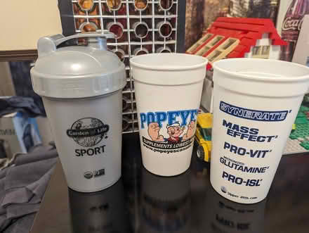 Photo of free protein shake cups (Tricities / lower mainland) #1