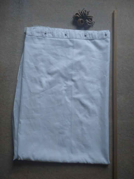 Photo of free Shower curtain, pole and curtain rings (Bear Flat) #1