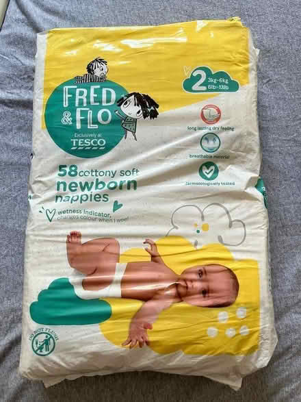 Photo of free Size 2. 6lb-13lb newborn nappies (Reddish SK5) #1