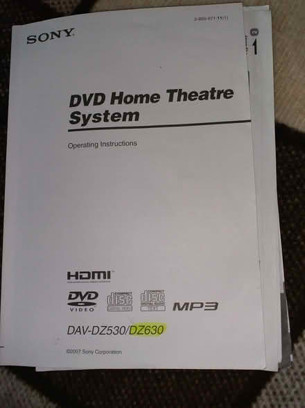 Photo of free sony dvd home theatre system (Stotfold SG5) #2