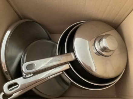 Photo of free Set of 3 “Stellar” Pans with Lids (Saham Toney IP25) #2