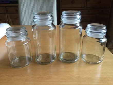 Photo of free Four glass jars (L'Or coffee, strong seal) (Nine Elms SN5) #1