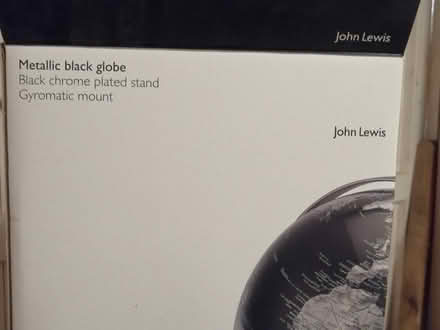 Photo of free Black Globe with metal base (Barton under Needwood DE13) #2