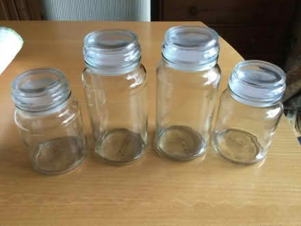 Photo of free Four glass jars (L'Or coffee, strong seal) (Nine Elms SN5) #2