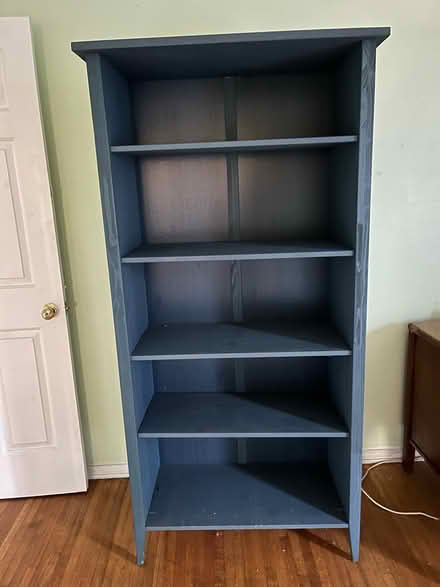 Photo of free Tall blue IKEA bookshelf (Koreatown) #2