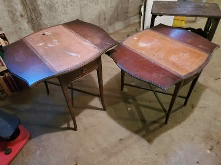 Photo of free 2 small mahogany tables (Woodland Knoles Homeowner Ass.) #2