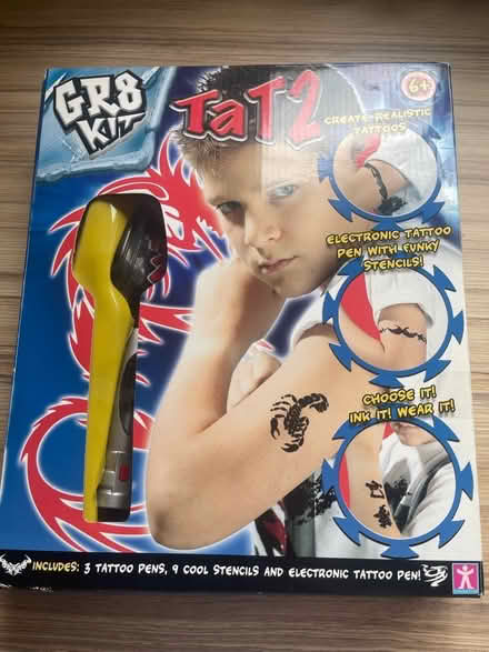 Photo of free Tat2 kids pretend tattoo gun (Hyde SK14) #1