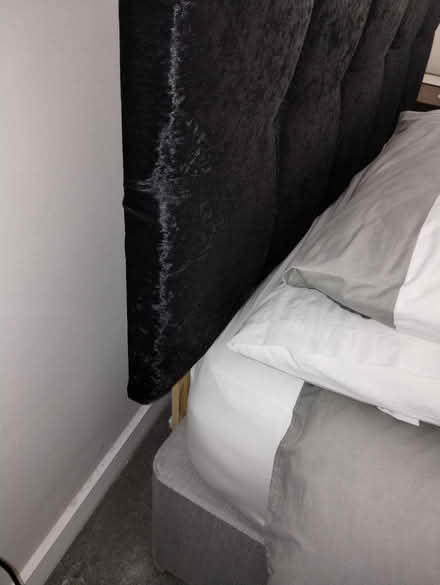 Photo of free King size black headboard (Melton Park NE3) #4