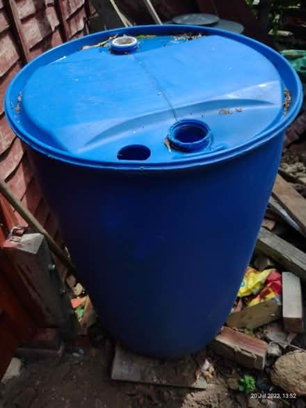 Photo of free Water butt /blue drum (Leighton Buzzard LU7) #1