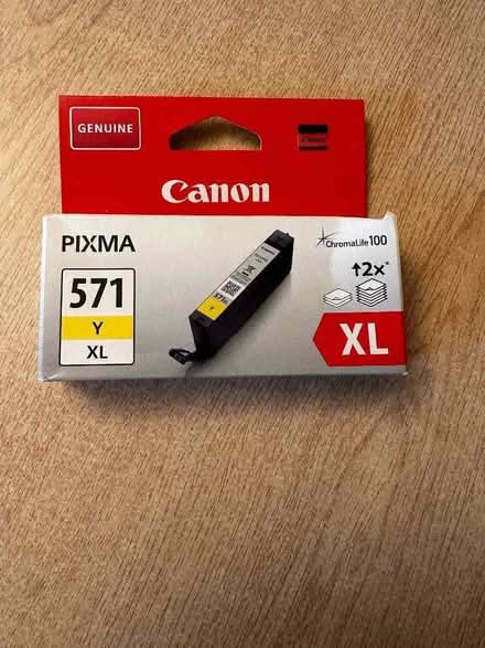 Photo of free Canon 571 XL Yellow ink cartridge - Unopened (Merry Hill WD23) #1