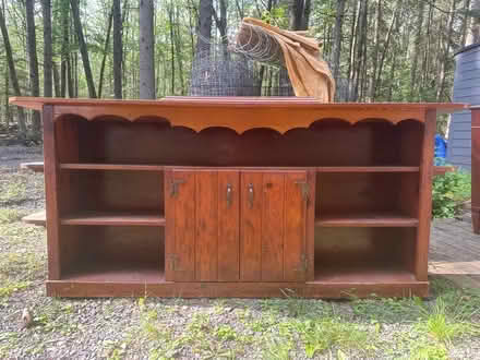 Photo of free Wooden shelves w/ bucket top (Accord) #1