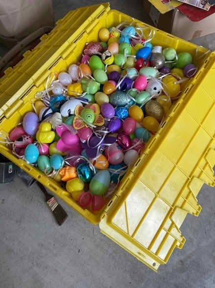Photo of free Large bin plastic eggs (Westminster off rt 27) #1