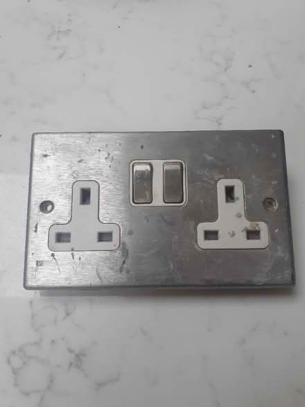 Photo of free Brushed chrome socket cover (E12 Manor park) #1