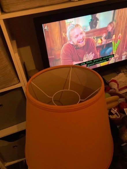 Photo of free Large pink lampshade (Greater Leys OX4) #1