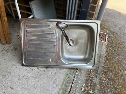 Photo of free Stainless steel sink with tap (Preston Park area BN1) #1