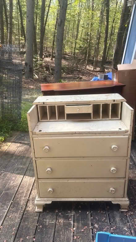 Photo of free Small dresser with pull out desk (Accord) #1