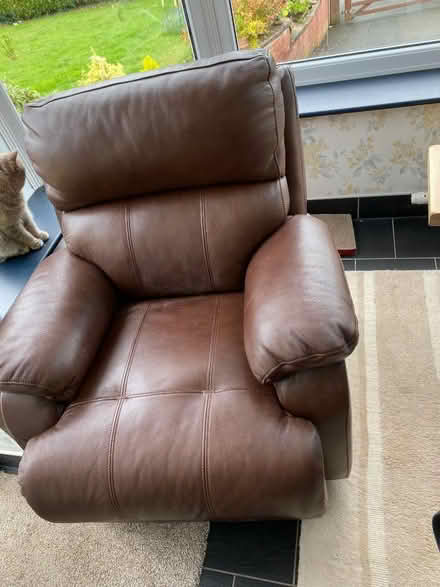 Photo of free Leather Armchair (Mochdre SY16) #3