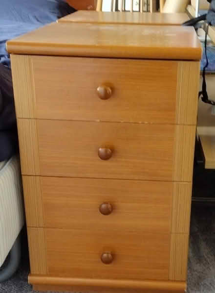 Photo of free bedside chests of drawers (Baguley M33) #1